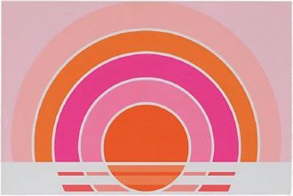 Society6 Rainbow Sunset Welcome Mat