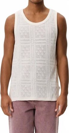 Les Deux Huxley Pointelle Tank Top In Eggnog White