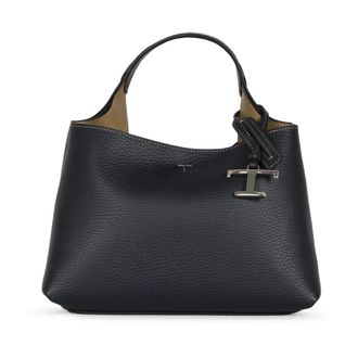Tod's APA Sacca Micro Pend. T Trac Pelle - Dames - Shoppers - Blauw - ONE Size - Leer - Tassen