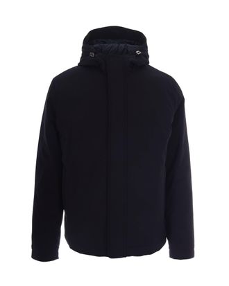 Herno Regular Fit Blue Herno Jacket with Adjustable Hood
