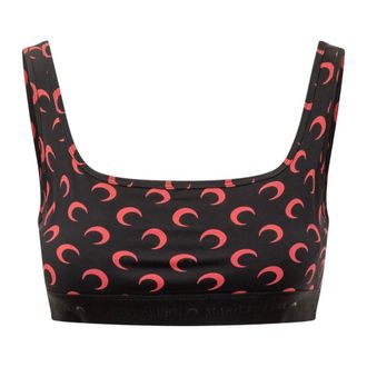 Marine Serre Reggiseno sportivo in jersey con stampa Moon - - Sport - Donna - Multicolore - L