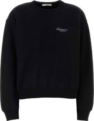 Givenchy Black Cotton Sweatshirt