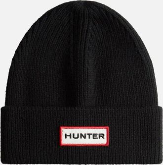 Hunter Jura Knitted Scarf & Beanie Set - Black - Size: ONE size