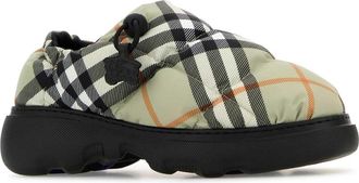 Burberry Womens Printed Fabric Pillow Check Slip Ons Lightsageipcheck Sneaker
