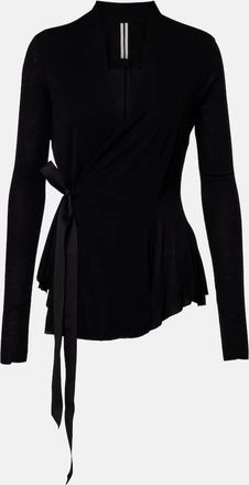 Rick Owens Bow-detail wrap cardigan