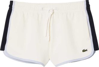 Lacoste Dames/Dames Pique Contrast Paneel Shorts (Crème)