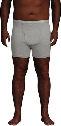 Lands End Knit Boxer Brief Mixed 3 Pack in Gray Heather at Nordstrom, Size Xx-Large