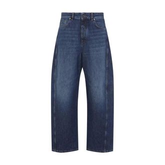 Givenchy Loose-fit Jeans, male, Blue, Size: W33 High-Waisted Wide Leg Jeans