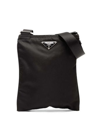 Prada 2000-2013 Tessuto Zip Top crossbodytas - Zwart