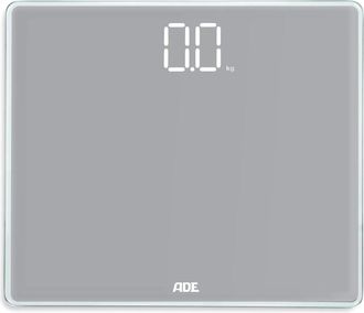 OEM Balanza De Ba&ntilde;o Grande, Hasta 220 Kg, 35 X 30 Cm, Gris / Ade