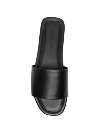 Kiton Calf Leather Sandal - Black