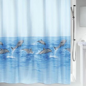 Spirella Spirella - Cortina De Ducha Poli&eacute;ster Nemo 240x180cm Estampado De Delfines Azules