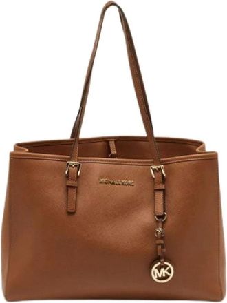 Michael Kors Pre-owned Tote Bags, female, Brown, Size: ONE SIZE Pre-owned Leather Shoulder Bag