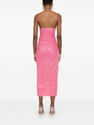 Ever-Pretty Robe Mariage Invitée Longue Femme Asymétrique Col V Plissé Mousseline - EE02027