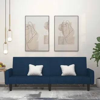 vidaXL Sof&aacute; Cama De 2 Plazas Terciopelo Azul Vidaxl
