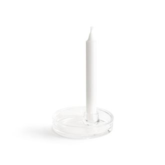 AM.PM Set van 2 ronde kandelaars in glas, Sila