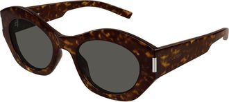 Saint Laurent SL 639 002 Womens Sunglasses Tortoiseshell Size 52 - Free RX Lenses - Free RX Lenses
