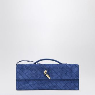 Bottega Veneta Andiamo clutch in Royal Blue suede