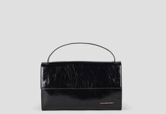 Alexander Smith Holly shoulder bag with shoulder strap in black naplak leather