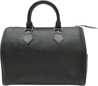 Louis Vuitton Pre-owned Epi Speedy 25 Handbag Black - Dames - Vintage Handtas - Zwart - ONE Size - Leer - Vintage