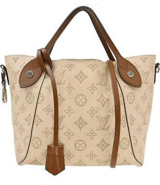 Louis Vuitton Hina Mahina Leather Beige Leather Handbag (Pre-Owned)