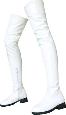 Generic Womens Over The Knee Boots Elastic Thigh High Long Heel Casual Party Boots