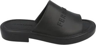 Ferragamo Giuneva Logo Embossed Slides