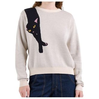 Dedicated Sweater Arendal Long Cat Pullover f&uuml;r Damen | grau