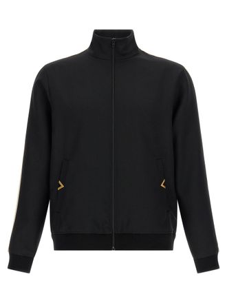 Valentino Garavani Black Polyester Mens Sweatshirt