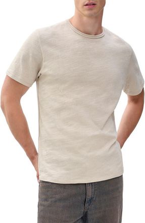 Rag & Bone Classic Flame Slub Cotton T-Shirt in Dust at Nordstrom, Size Medium
