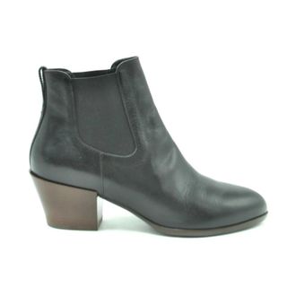 Hogan Cowboy & Biker Boots, female, Black, 3 1/2 UK, Black Leather Ankle Boots