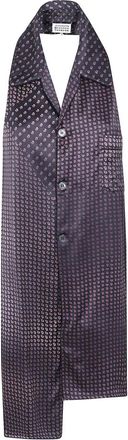 Maison Margiela Paisley Shirting Sjaal - Dames - Sjaals - Zwart - ONE Size - Accessoires
