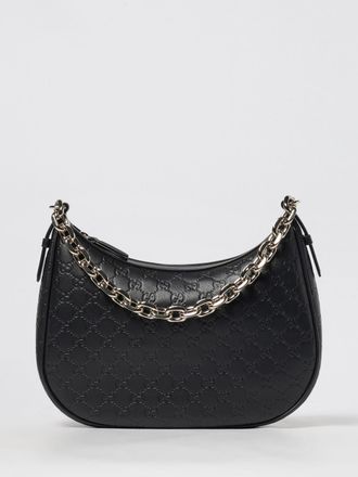 Gucci Borsa GG Emblem Large Hobo Gucci in pelle