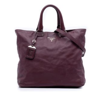 Prada Pre-owned Prada Soft Calf Convertible Shopper Tote FF26S7WZRXM4C5MU