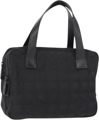 Chanel Pre-owned Nylon Handtas - Dames - Vintage Handtas - Zwart - ONE Size - Nylon - Vintage