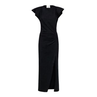 Isabel Marant Black Nadela Dress with Front Split
