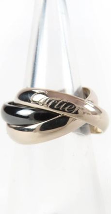 Cartier Trinity White Gold White Gold (18K) Ceramic Band Ring (Pre-Owned)