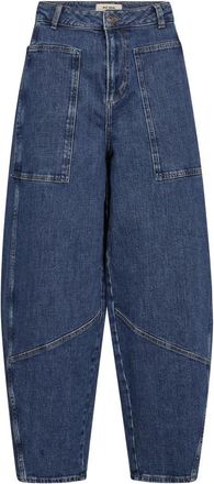 Mos Mosh Loose-fit Jeans - Dames - Loose Fit Jeans - Blauw - W29 - Jeans