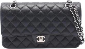 Chanel Pre-owned Vintage Schoudertas - Dames - Vintage Schoudertas - Zwart - ONE Size - Leer - Vintage