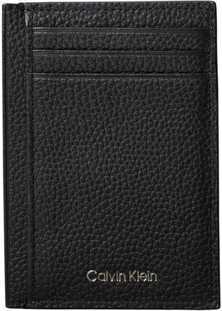 Calvin Klein Mens FOIL Emboss NS Card CASE LV04D1061G Cardholder, Black (Black), One Size