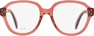 Celine CL50107I Soft Square Acetate Eyeglasses - Rose