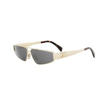 Celine Sunglasses, unisex, Yellow, Size: 59 MM Metal Triomphe Sunglasses