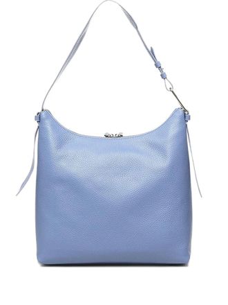 Coccinelle Malory schoudertas van bewerkt leer - Blauw