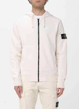 Stone Island Felpa con cappuccio e badge in cotone bio Stone Island