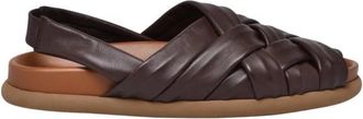Patrizia Bonfanti Ciabatta Sandal - Dames - Sandalen - Bruin - 41 EU - Leer - Schoenen