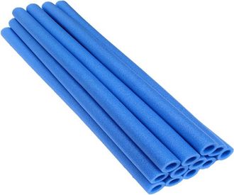 OEM 16 Tubos De Acolchado, Espuma De Pe, Color Azul, Di&aacute;metro 5 Cm, Longitud 88 Cm, Para Cama El&aacute;stica De Jard&iacute;n