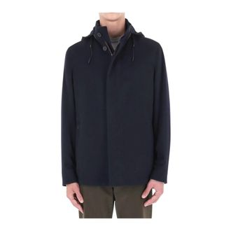 Ermenegildo Zegna Cima Overjacket - Heren - Mantels - Blauw - Maat: L Leer