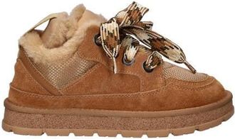 Nelson gevoerde suède veterboots cognac