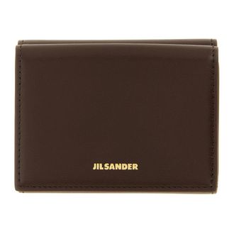 Jil Sander Cartera plegable - Accessories - Mujer - Marr&oacute;n - ONE SIZE