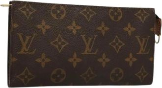 Louis Vuitton Pre-owned Canvas Pouch - Dames - Vintage Clutch - Bruin - ONE Size - Vintage